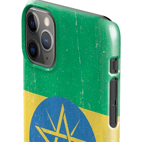 Ethiopia Flag Distressed iPhone 11 Pro Max Lite Case
